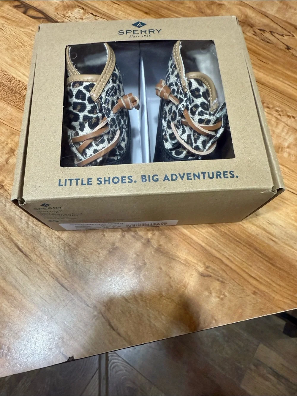 Sperry Kids Leopard Print Lace-Up Duck Boots
